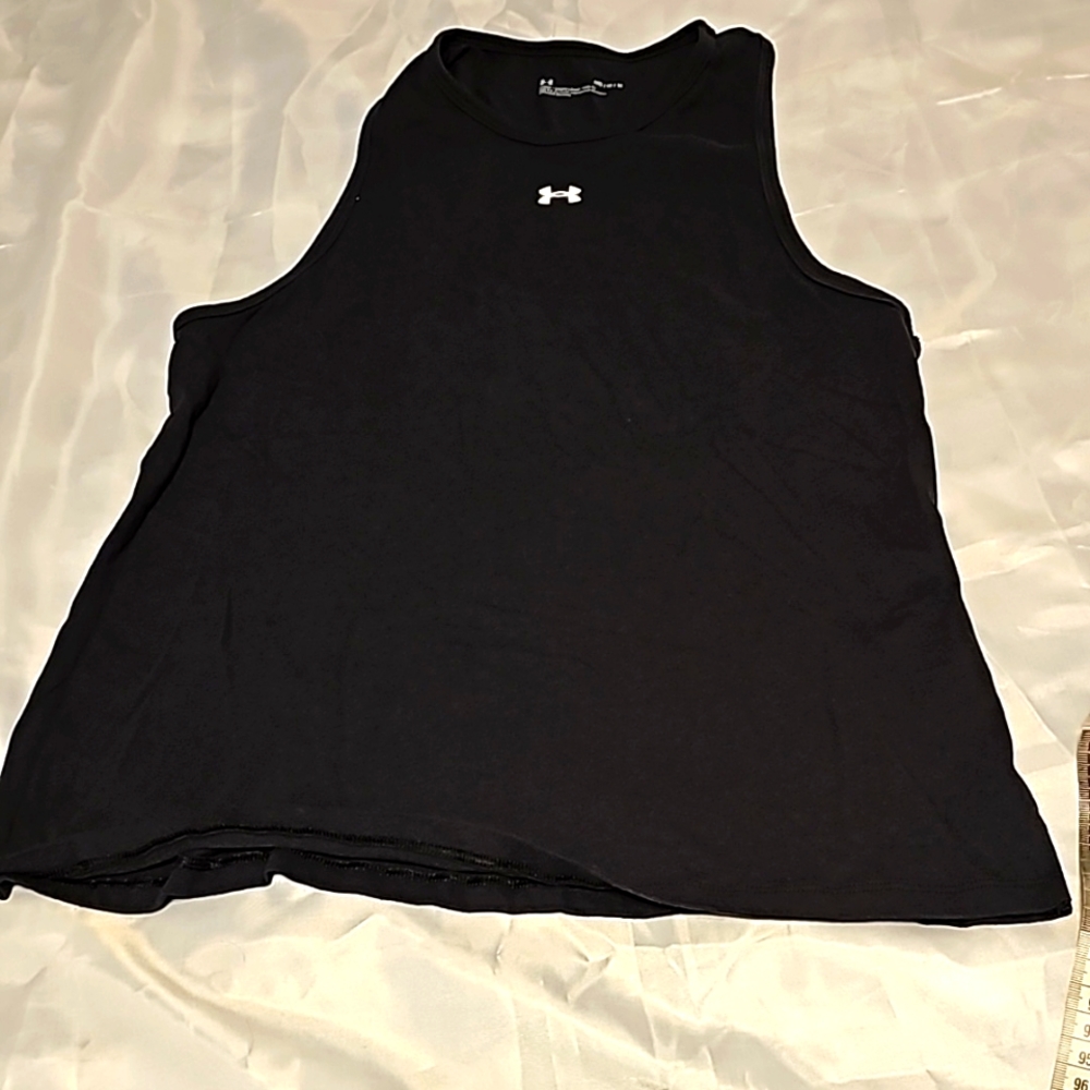 Women's Under Armour Workout Tank. Cotton. Black. Sz Medium.